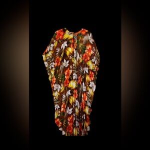 Vintage Hawaiian Floral Print Women's Kaftan